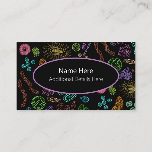 Carte De Visite Microbes (Devant)