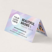 Carte De Visite Microblading Brow post-soins et rendez-vous  (Devant)