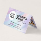 Carte De Visite Microblading Brow post-soins et rendez-vous (Devant)