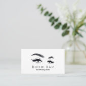 Carte De Visite Microblading et extensions de cils (Debout devant)