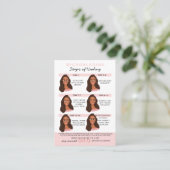 Carte De Visite Microblading Eyebrow Instructions pour les soins p (Debout devant)
