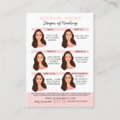 Carte De Visite Microblading Eyebrow Instructions pour les soins p (Devant)