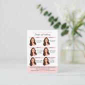 Carte De Visite Microblading Eyebrow Instructions pour les soins p (Debout devant)