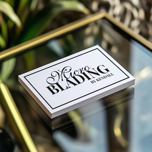 Carte De Visite Microblading Eyebrow Maquillage permanent Bordure 