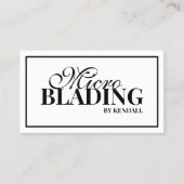 Carte De Visite Microblading Eyebrow Maquillage permanent Bordure  (Devant)