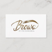 Carte De Visite Microblading, Eyebrow Threading and Waxing Service (Devant)