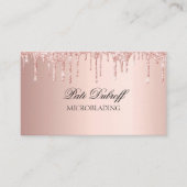 Carte De Visite Microblading Eyebrows Brows Parties scintillant Ro (Devant)