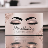Carte De Visite Microblading Eyebrows Brows Parties scintillant Ro