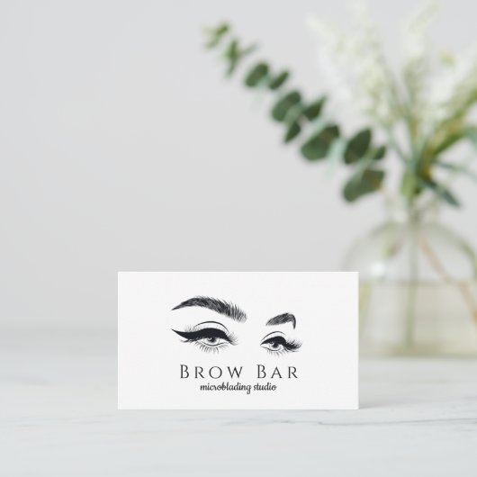 Carte De Visite Microblading & Eyelash Extensions (Debout devant)