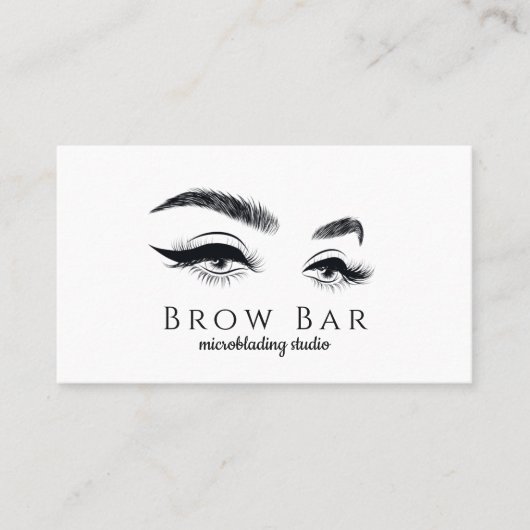 Carte De Visite Microblading & Eyelash Extensions (Devant)