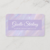Carte De Visite Microblading Iridescent Opal QR Code (Devant)