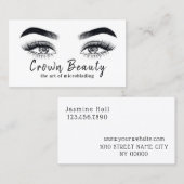 Carte De Visite Microblading moderne (Devant / Derrière)