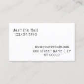 Carte De Visite Microblading Moderne , Sourcils, Maquillage Perma (Dos)