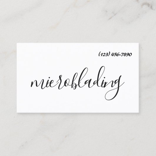 Carte De Visite Microblading Moderne , Sourcils,  Maquillage Perma (Devant)