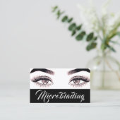 Carte De Visite Microblading Moderne , Sourcils,  Maquillage Perma (Debout devant)
