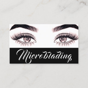 Carte De Visite Microblading Moderne , Sourcils,  Maquillage Perma