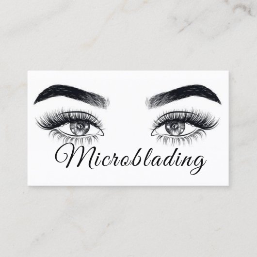 Carte De Visite Microblading Moderne , Sourcils, Maquillage Perma (Devant)