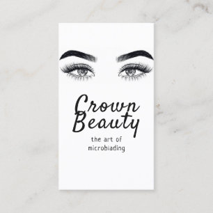 Carte De Visite Microblading Moderne , Sourcils,  Maquillage Perma