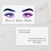 Carte De Visite Microblading Moderne , Sourcils,  Maquillage Perma (Devant / Derrière)