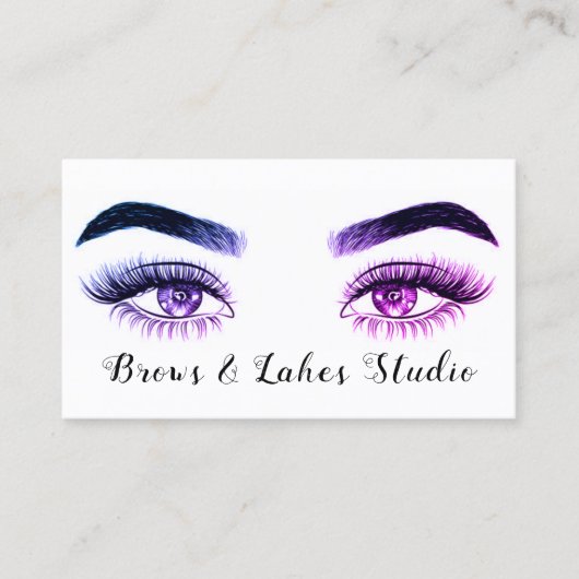 Carte De Visite Microblading Moderne , Sourcils,  Maquillage Perma (Devant)