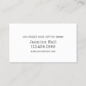 Carte De Visite Microblading Moderne , Sourcils, Maquillage Perman (Dos)