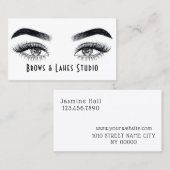 Carte De Visite Microblading moderne, sourcils, maquillage permane (Devant / Derrière)