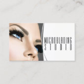 Carte De Visite Microblading moderne, sourcils, maquillage permane (Devant)