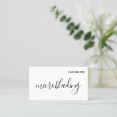 Carte De Visite Microblading moderne, sourcils, maquillage permane (Debout devant)