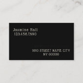 Carte De Visite Microblading moderne, sourcils, maquillage permane (Dos)