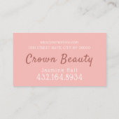 Carte De Visite Microblading moderne, sourcils, maquillage permane (Dos)