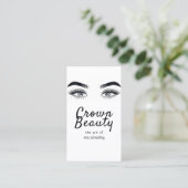 Carte De Visite Microblading moderne, sourcils, maquillage permane (Debout devant)