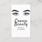Carte De Visite Microblading moderne, sourcils, maquillage permane (Devant)
