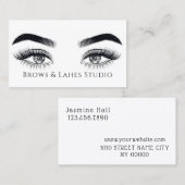 Carte De Visite Microblading moderne, sourcils, maquillage permane (Devant / Derrière)