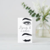 Carte De Visite Microblading moderne, sourcils, maquillage permane (Debout devant)