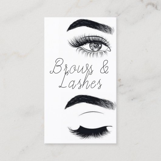 Carte De Visite Microblading moderne, sourcils, maquillage permane (Devant)