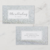 Carte De Visite Microblading Parties scintillant à étincelles en a (Devant / Derrière)