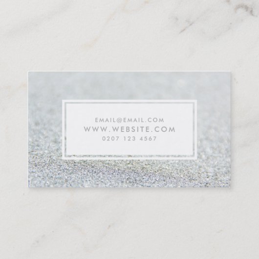 Carte De Visite Microblading Parties scintillant à étincelles en a (Dos)