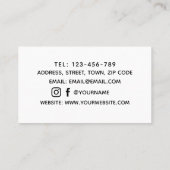 Carte De Visite Microblading Semi - Maquillage permanent Blanc Min (Dos)