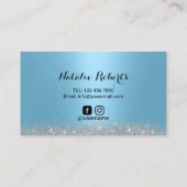 Carte De Visite Microblading Silver Drivers Light Blue Brow Spa (Dos)