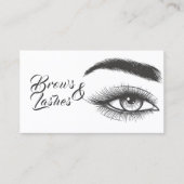 Carte De Visite Microblading, sourcils, cils, cils, maquillage per (Devant)