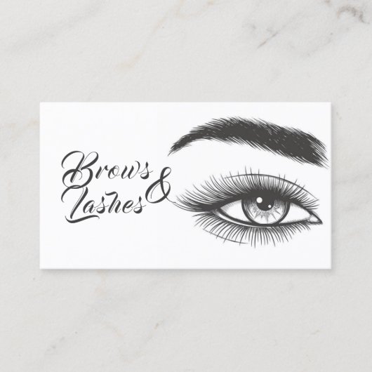 Carte De Visite Microblading, Sourcils, Cils, Maquillage Permanent (Devant)