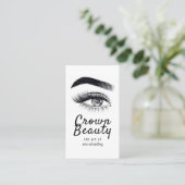 Carte De Visite Microblading, Sourcils, Maquillage Permanent (Debout devant)