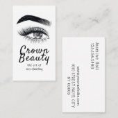Carte De Visite Microblading, Sourcils, Maquillage Permanent (Devant / Derrière)