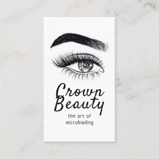 Carte De Visite Microblading, Sourcils, Maquillage Permanent (Devant)