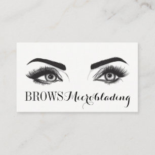 Carte De Visite Microblading , Sourcils, Tatouage, Maquillage Perm