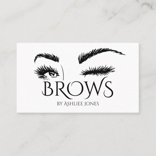 Carte De Visite Microblading, sourcils, tatouage, Maquillage perma (Devant)