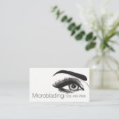 Carte De Visite Microblading, sourcils, tatouage, Maquillage perma (Debout devant)