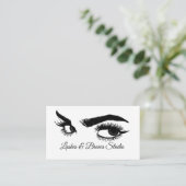 Carte De Visite Microblading, sourcils, tatouage, Maquillage perma (Debout devant)