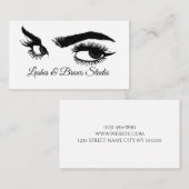 Carte De Visite Microblading, sourcils, tatouage, Maquillage perma (Devant / Derrière)