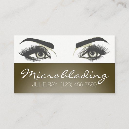 Carte De Visite Microblading, sourcils, tatouage, Maquillage perma (Devant)